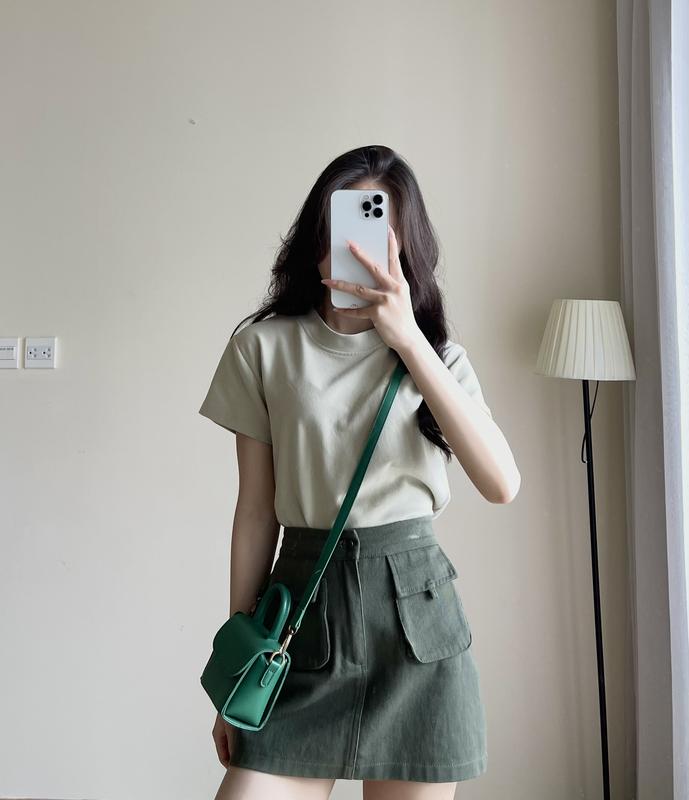 Áo Thun Babytee Cổ Tròn Basic ,Áo Baby Tee Trơn Form Vừa Áo Phông Chất Vải Cotton Mùa Hè Thoáng Mát Premium Miho house