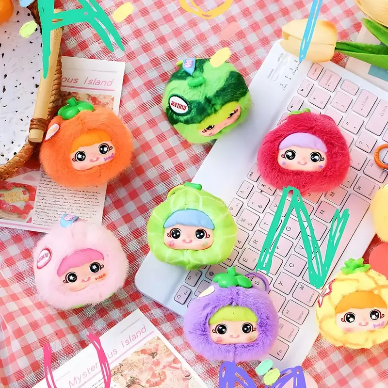 Búp Bê hộp mù Chủ Đề Nhồi Bông Trái Cây, YAYA Và YAYA, Búp Bê Đồ Trang Trí Quà Tặng 3