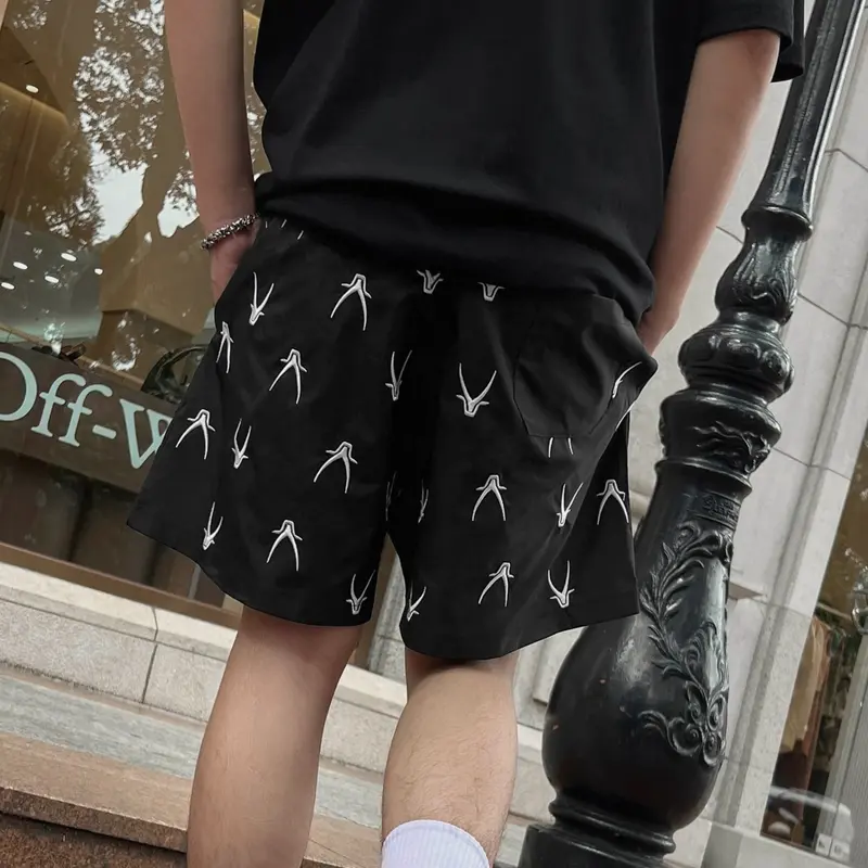Quần short dù X-Lunacy form trên gối Nam nữ oversize streetwear Lunacy Có Túi 5