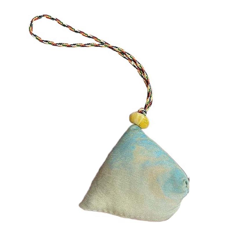 Product Introduction of Key Ring Cotton Embroidered Zongzi Pendant Linen Polyester Loong Boat Festival Gift Tang Dynasty Flower Hanfu Accessories Car Key 19