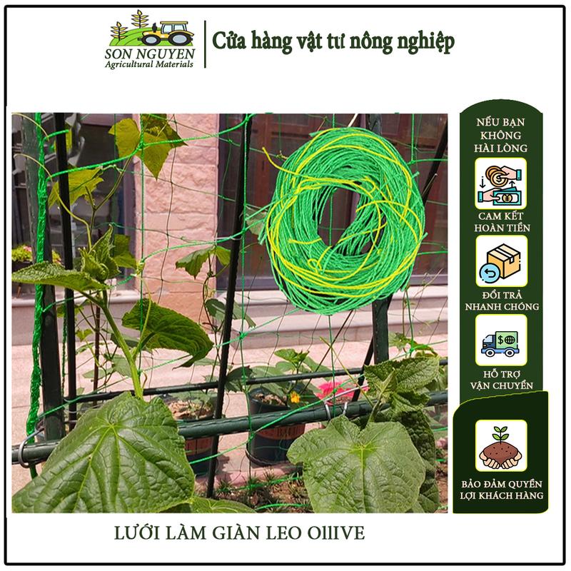 SIÊU BỀN Lưới làm giàn dây leo Ollie lưới trồng cây lưới làm giàn leo mướp nho bầu bí cây hoa dưa chuột