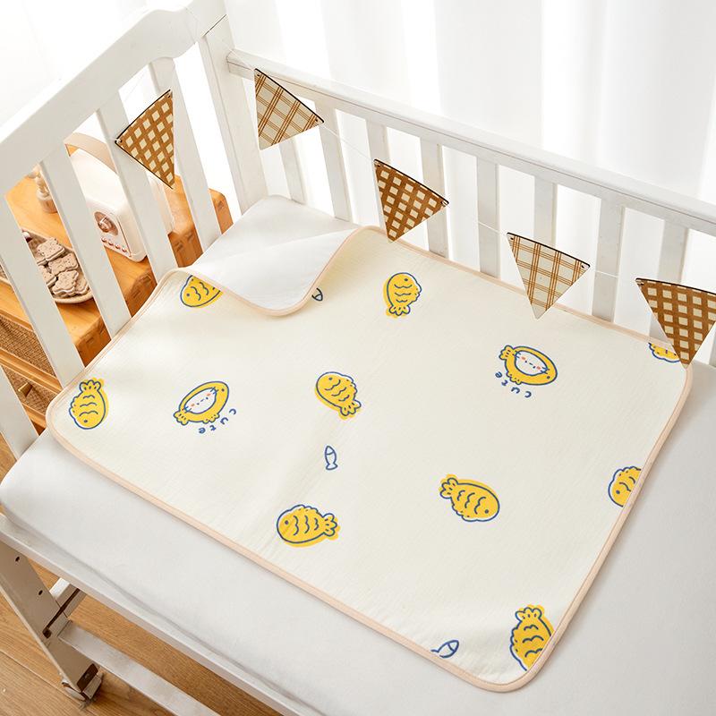 Miếng lót chống thấm Xô Muslin cao cấp size 50*70cm cho bé sơ sinh mềm mại thoáng mát tiện lợi 6