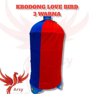 Kerodong Lovebird 3 Variasi Warna untuk bakalan tanpa resleting