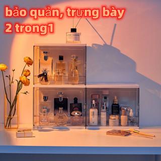 Hộp Lưu Trữ Nước Hoa Trong Suốt Chống Bụi Nhiều Lớp Tủ Trưng Bày Mỹ Phẩm Bàn Trang Điểm Kệ Để Bàn Kệ trưng bày mô hình,tủ trưng bày,hộp đựng đồ trang điểm,hộp trong suốt,tủ đựng bình sữa,hộp trưng bày mô hình