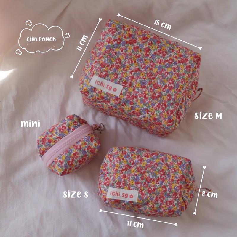 Pouch Ciin - Hộp đựng đồ makeup chần bông - ICHI.SG