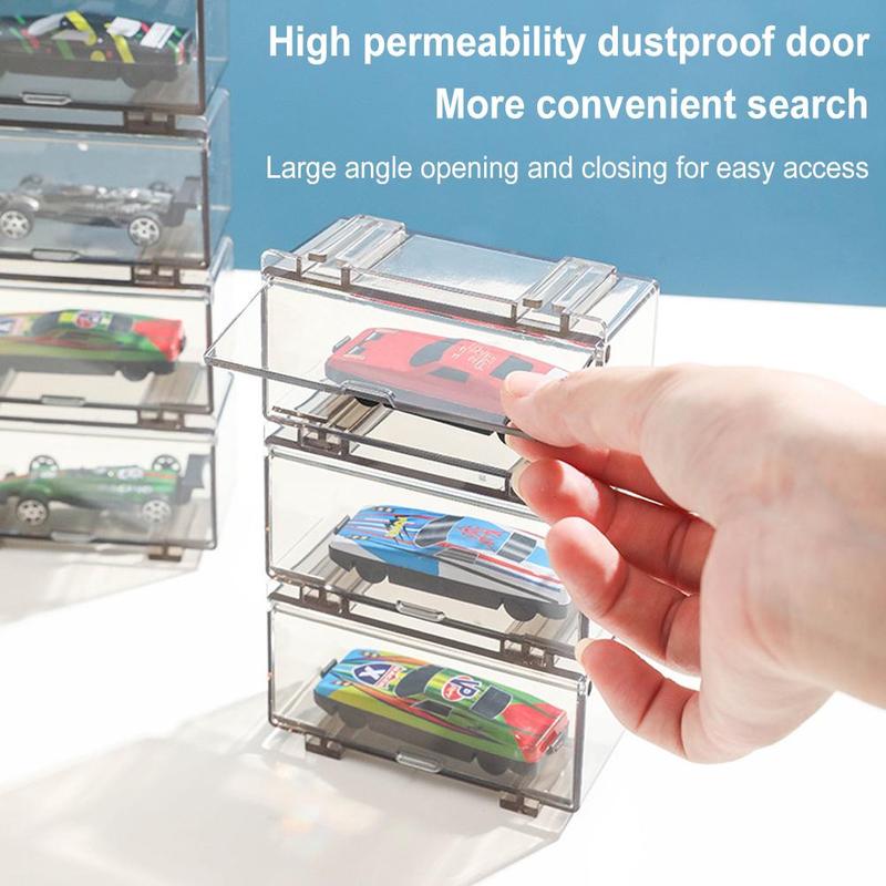 Product Introduction of Transparent Assembly Car Model Organizer Toy Car Model Box Organizer Boutique Display J0W4 28