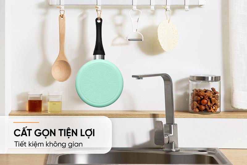 Product Introduction of Quánh chống dính đáy từ Sunhouse SHG-MP16M - Đáy từ - Chống dính 2 lớp an toàn -Tay cầm cách nhiệt, vung kính bền 25