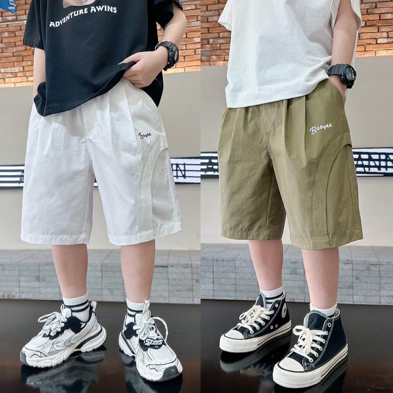 Quần short kaki 2 màu trắng - rêu cho bé trai bé gái SS