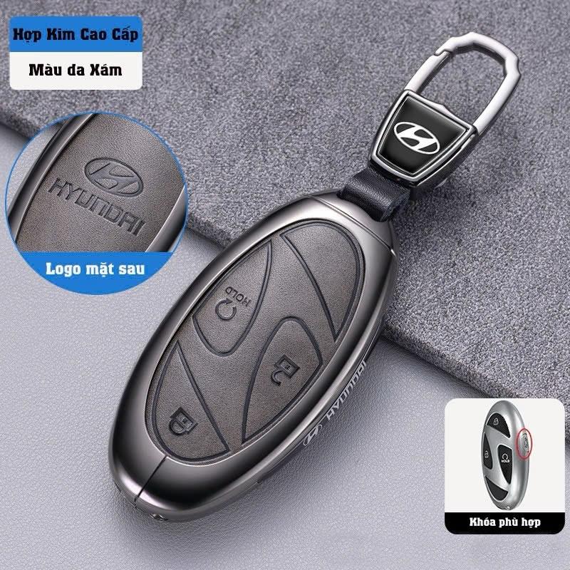 Ốp Chìa Khóa Xe santafe,tucson 2024-2025 mẫu mới Móc Khoá Móc Khóa bảo vệ nội thất smartkey op chiakhoasmartkey bao