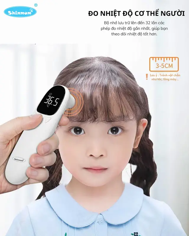 Nhiệt kế hồng ngoại Shinmom có bảo hành 5