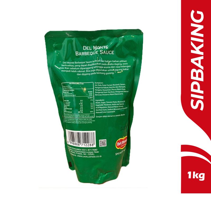Delmonte Barbeque Sauce 1 kg Saus BBQ Saos Barbecue 1