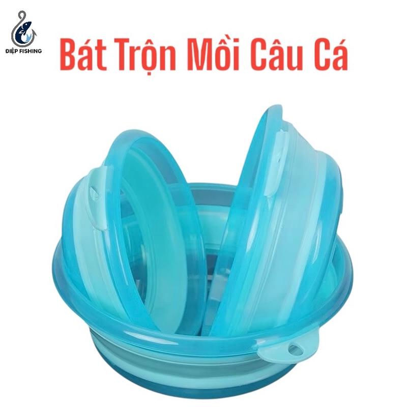 Bát Trộn Mồi Silicon Câu Cá Chuyên Dụng Cao Cấp Bát Chộn Mồi Có Thể Gập Gọn Bắt Cá Fishing Đi Câu Cao Su