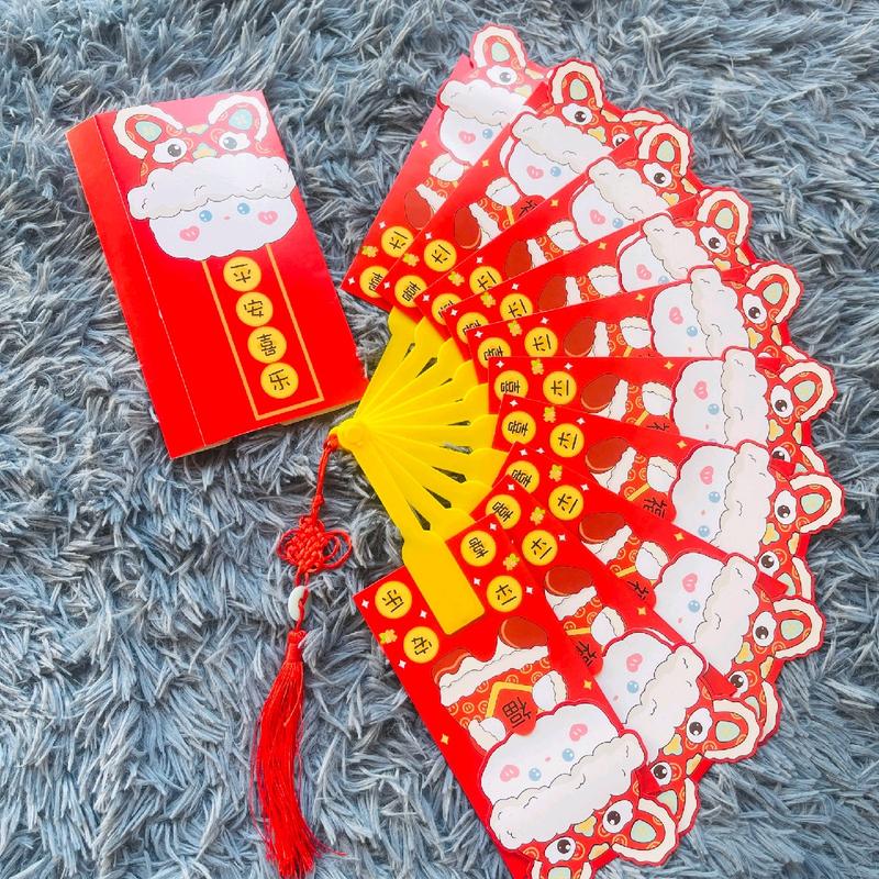 Bao lì xì quạt, bao lì xì 2024 độc lạ