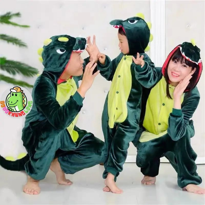 Bộ đồ Stitch Xanh, bộ đồ hình thú cho Trẻ em và Người lớn hàng Quảng Châu Loại 1 [KL20] 7