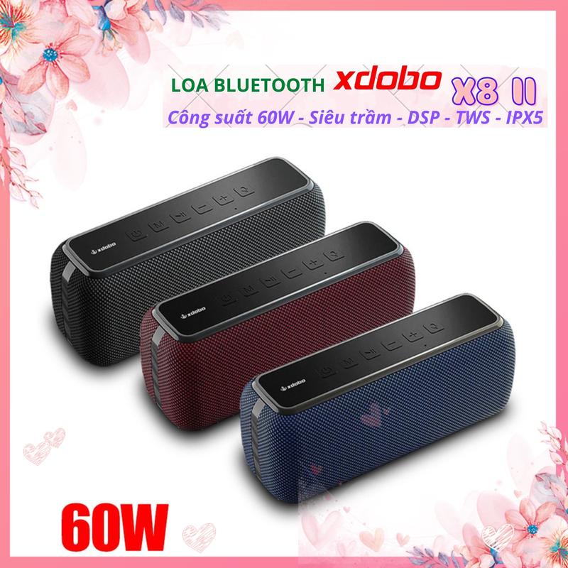 Loa Bluetooth Chính hãng Xdobo X8 II 60W, X7 Siêu Trầm, Âm siêu hay - DSP - TWS - chống thấm nước IPX5