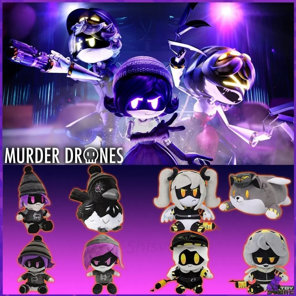 【24H Ship】2024 Murder Drones Plush Toy Anime UZI Murder Drones Little Robot Baby Doll Boys Girls Toys flushy  stuffed