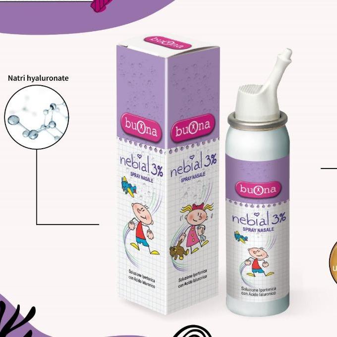 (31) Nebial 3%: Muối ưu trương dùng vệ sinh mũi khi đặc xanh vàng 6