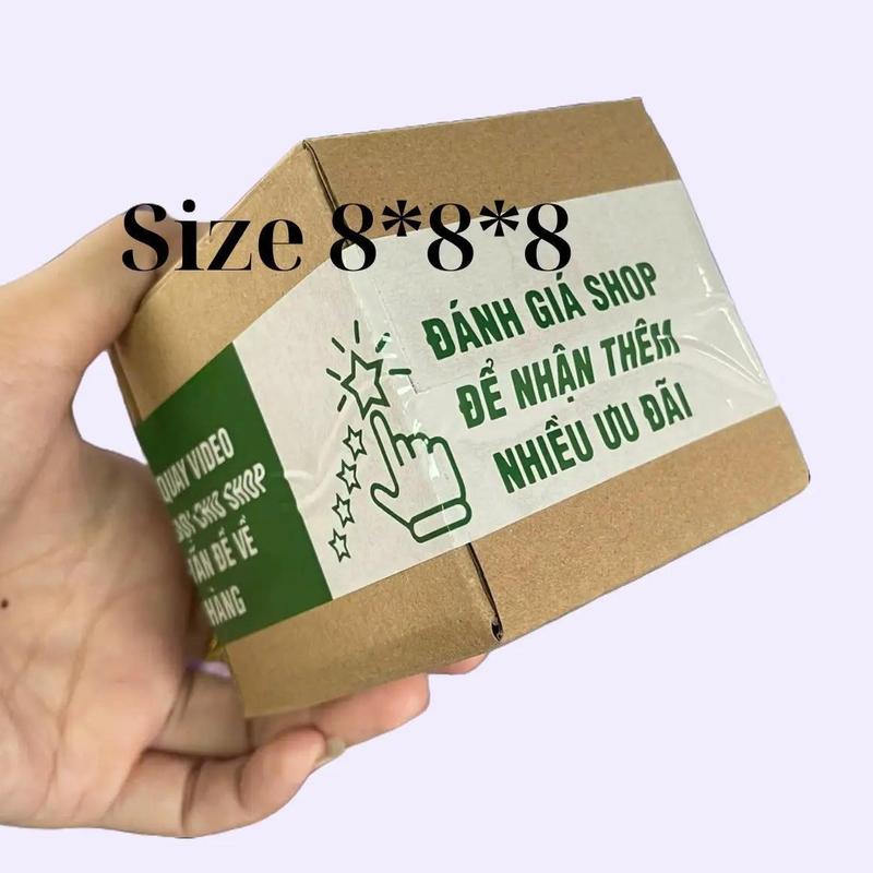  Size 8*8*8 -100 Cái Thùng Carton Đóng Hàng hopshipcod Thùng Giấy 3 lớp cứng chắc chắn hộp carton. 
