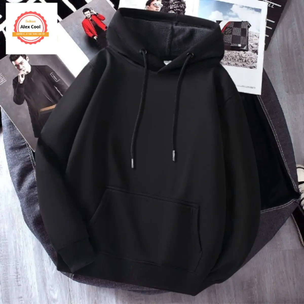 Áo hoodie, áo khoác hoodie nam nữ chất nỉ dày form rộng có mũ giá rẻ HOODIE23 - alex cool