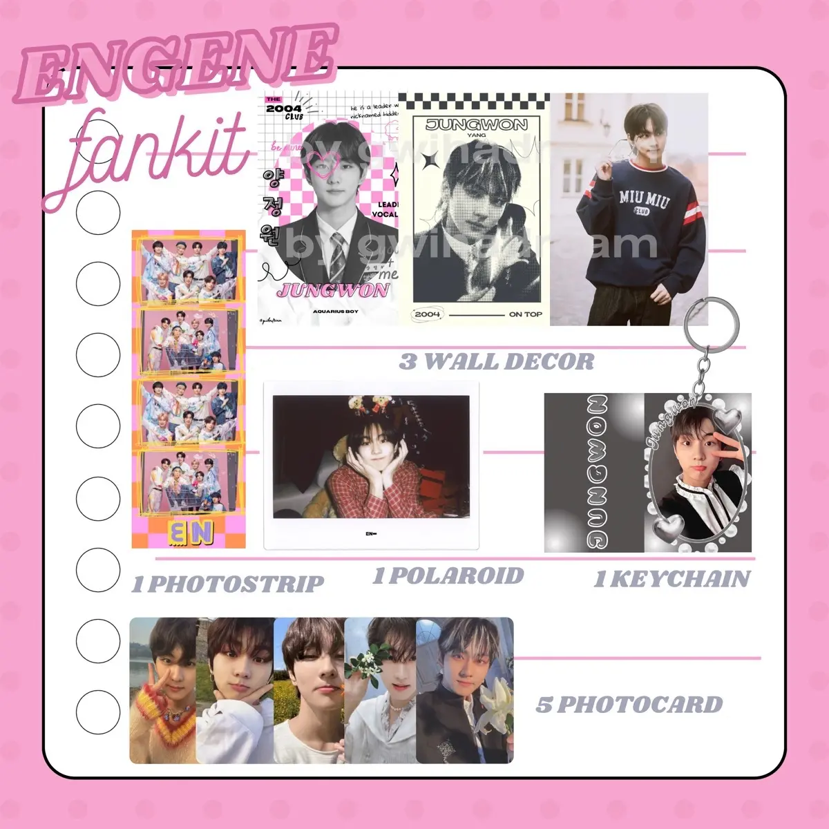 [BISA COD] Fankit Kpop €NH¥PEN CUTE AESTHETIC STYLE