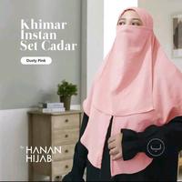 1 set kerudung dan cadar, hanan hijab - Shop | Tokopedia