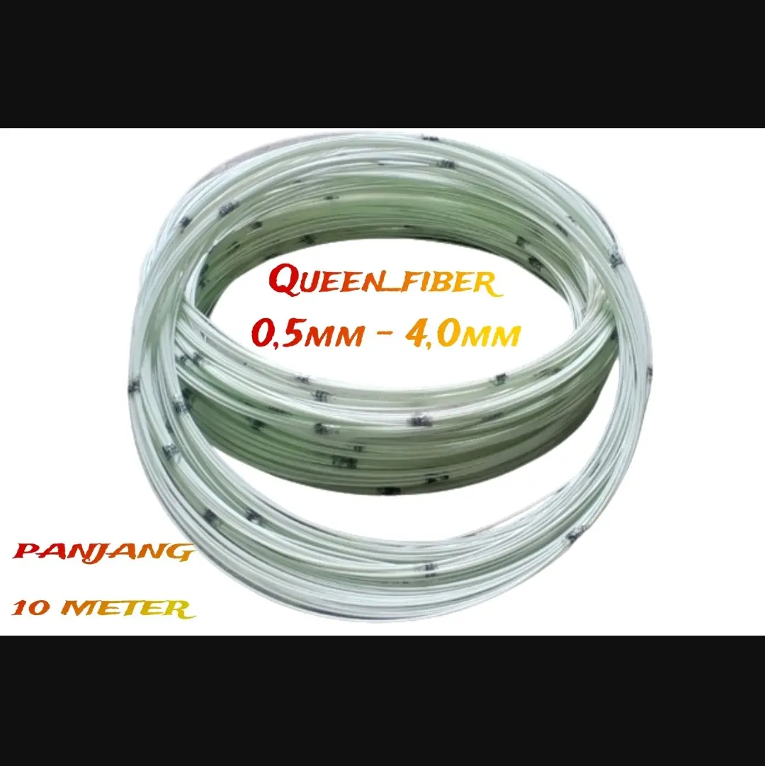 Queen_Fiber Jeruji Fiber Putih Susu Panjang 10 Meter 1.0mm-3.0mm Fleksibel & Tidak Keropos untuk Sangkar Burung Jual Per Batang
