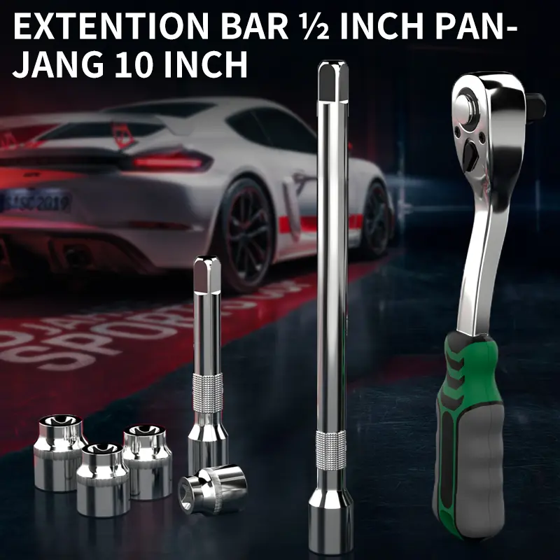 ISKU Extension Bar 10" Murah Pemanjang Kunci Sok 250mm Panjang Sambungan Sok 1