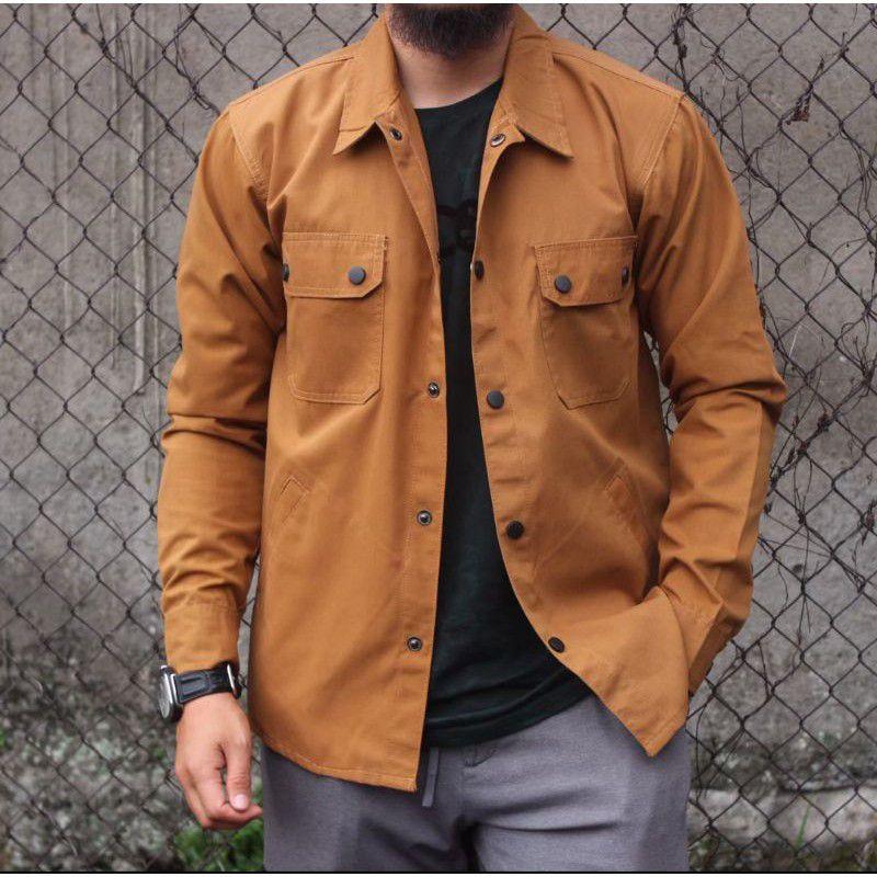 Baju Jaket Kemeja Premium Unisex  Pria Wanita Size M L XL dan XXL 0