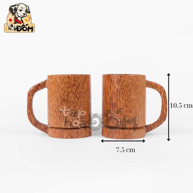 Product Introduction of Ly uống bia chế tác từ Gỗ Dừa (mẫu truyền thống) hàng cao cấp 3