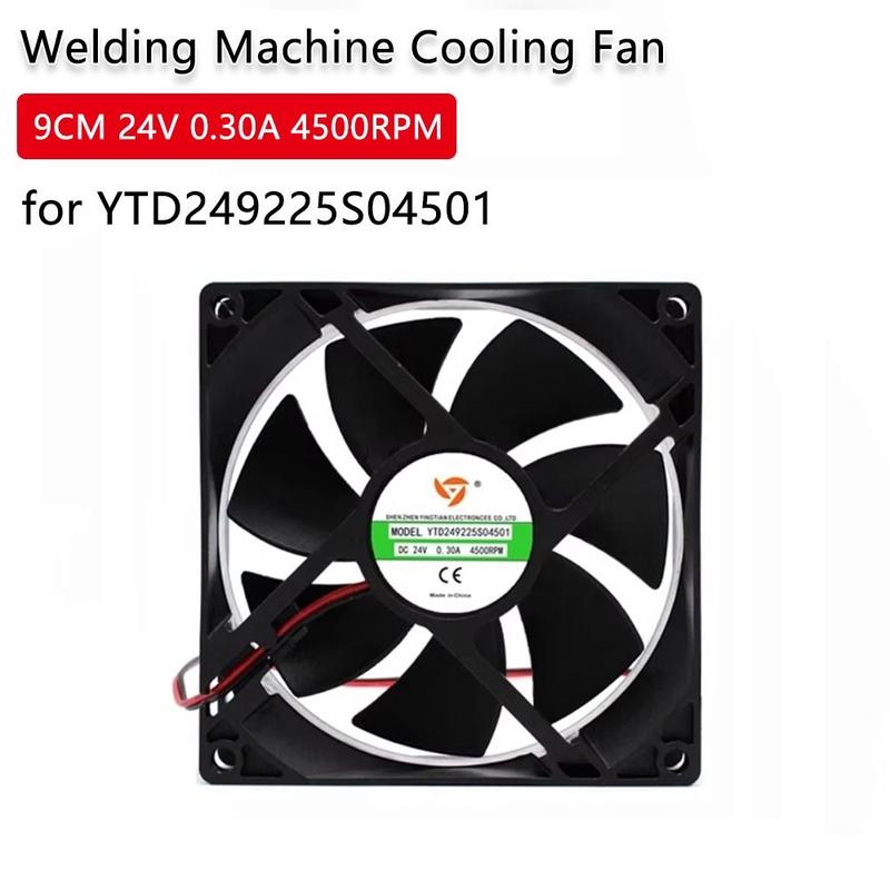 Metal Hardwa Bền 9cm 24V 0.30a 4500 vòng/phút Quạt làm mát máy hàn Thông gió…