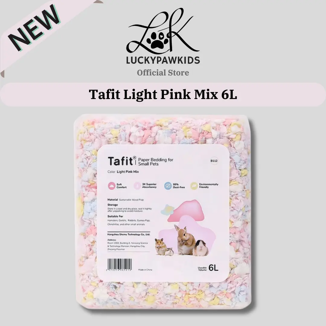 Tafit Hamster Paper Bedding / Hamster Bedding 99% Dust Free / Wood Pulp Bedding For Small Pets Colourful Dust-Free