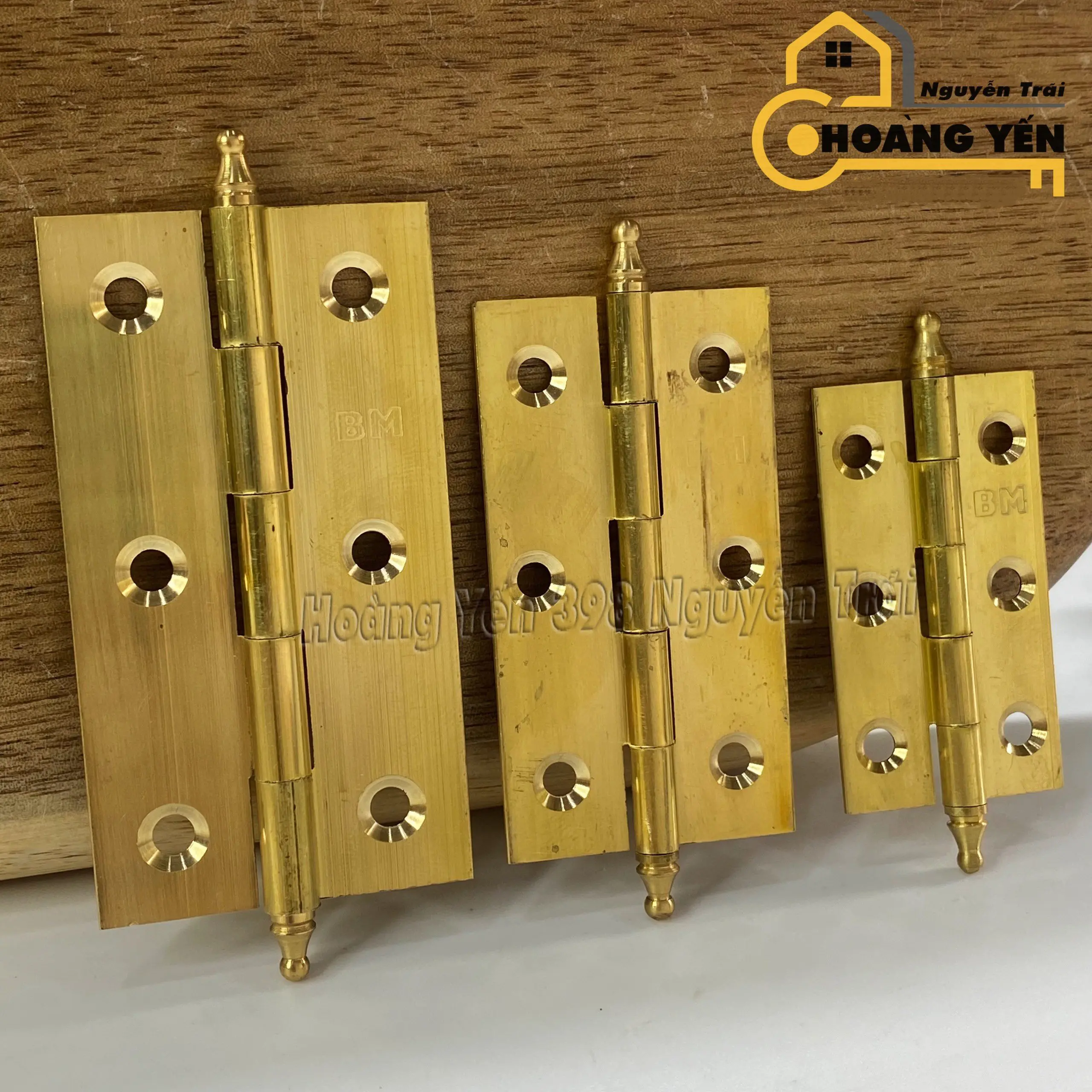 Bản lề lá đồng lắp tủ, hòm, hộp, bản lề đồng cửa tủ 5cm, 6cm, 7cm