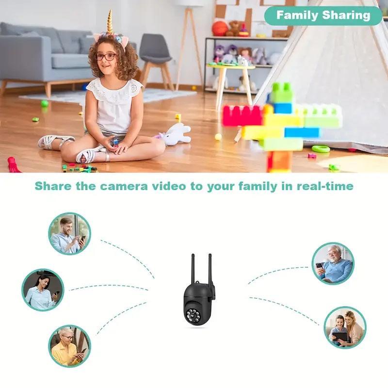 Wireless Security Camera, WiFi Monitoring Camera with Infrared Night View Function, 1080P HD WiFi Monitoring Camera 5