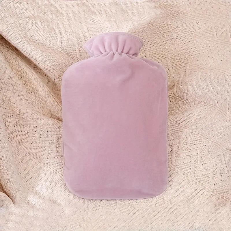 Product Introduction of 1pc 1000/2000ml Water Injection PVC Hot Water Bag, Simple and Fashionable Explosion-proof Flushing Warm Water Bag Bottles Cup 9