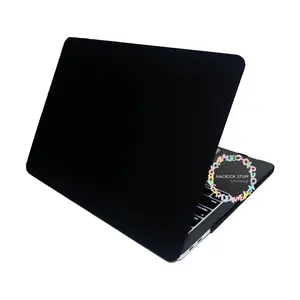 Case MATTE BLACK LOGO BOLONG Compatible for Mac NEW AIR PRO RETINA 11 12 13 14 15 16 INCH NON /  WITH CD ROOM / TOUCHBAR / TOUCH ID / M1 2020 2021 2022