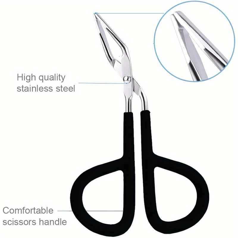 Kẹp Nhíp Lông Mày Có Tay Cầm Kéo, Unisex, Dụng Cụ Bóc Tóc, Dành Cho Nam Và Nữ, Dễ Cầm Nắm, Thích Hợp Cho Râu Và Ria Mép, Không Có Mùi Thơm, Dụng Cụ Cạo Râu Và Tẩy Lông Cá Nhân 3