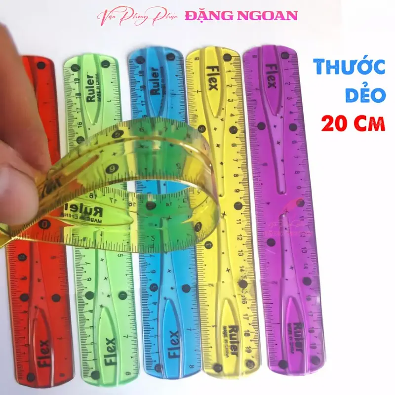 Thước kẻ dẻo AIHAO 20cm/30cm - Tiện lợi, bền bỉ, dễ gấp gọn, giá rẻ, chất lượng cao - VPP Đặng Ngoan 0