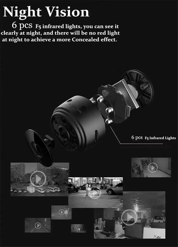Product Introduction of Camera IP không dây A9, WiFi, 1080P, sử dụng Trong Nhà và ngoài trời, Kích thước nhỏ, Camera di động ban đêm giám sát, Thích hợp cho trẻ sơ sinh và thú cưng, với điều khiển an ninh 6