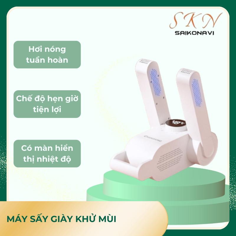  Máy Sấy Giày Khử Mùi Hôi Vi Khuẩn Bằng Tía Cực Tím Làm khô và khử trùng nhanh giày tất găng tay Hẹn giờ tự ngắt 