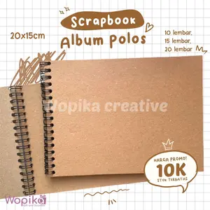 Buku Scrapbook A5 polos | Journ book | kado anniversary/ graduation/ birthday/ ulangtahun/ dll Paper