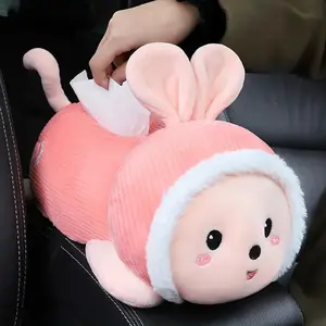 Kotak Tisu Boneka Tempat Tisu Mobil Mainan Boneka Kotak Sandaran Tangan Kartun Lucu Car