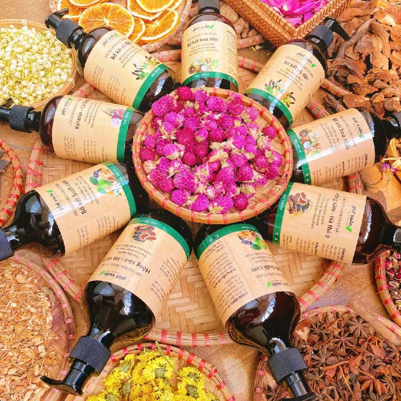 Dầu Gội-Xả Bồ Kết Hoa Nhài. Dầu Gội Thảo Mộc 100% Thiên Nhiên. Chăm Sóc Sức Khoẻ Tóc, Hương Thơm Dịu Nhẹ, Dễ Chịu ( 500ml/chai) 3