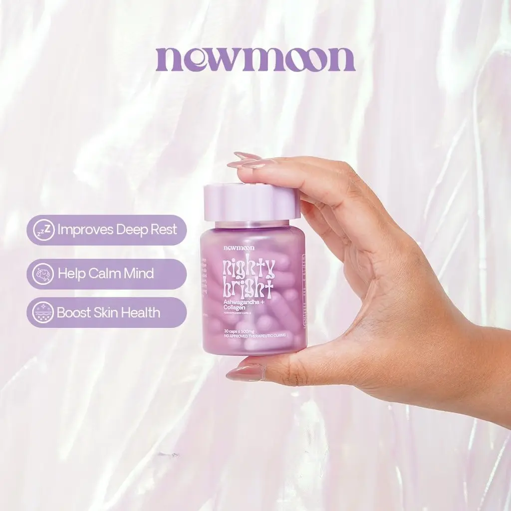 NEW MOON Soft Glow S-Acetyl Glutathione Hormo Balance Nighty Bright Capsule  Collagen Ashwagandha