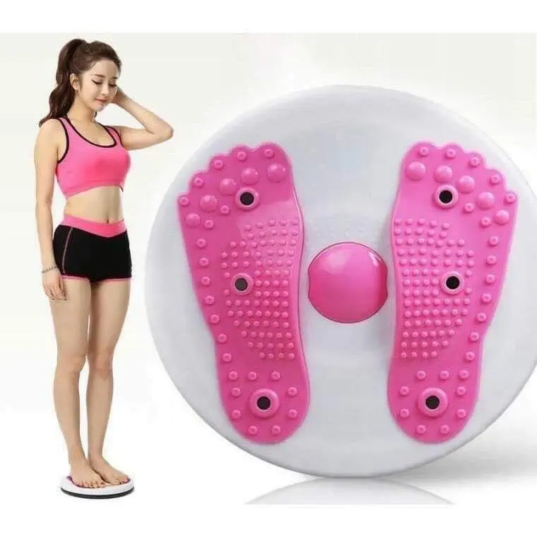 Đĩa xoay eo tập thể dục 360 độ bàn xoay tập cơ bụng eo thon giảm cân tại nhà phòng gym có hạt massage bàn chân cực tốt Tập Bụng Tập Gym
