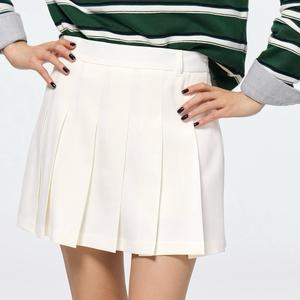 Chân váy xếp ly trắng kiểu nhật ( có quần trong) nữ chống nhăn Women