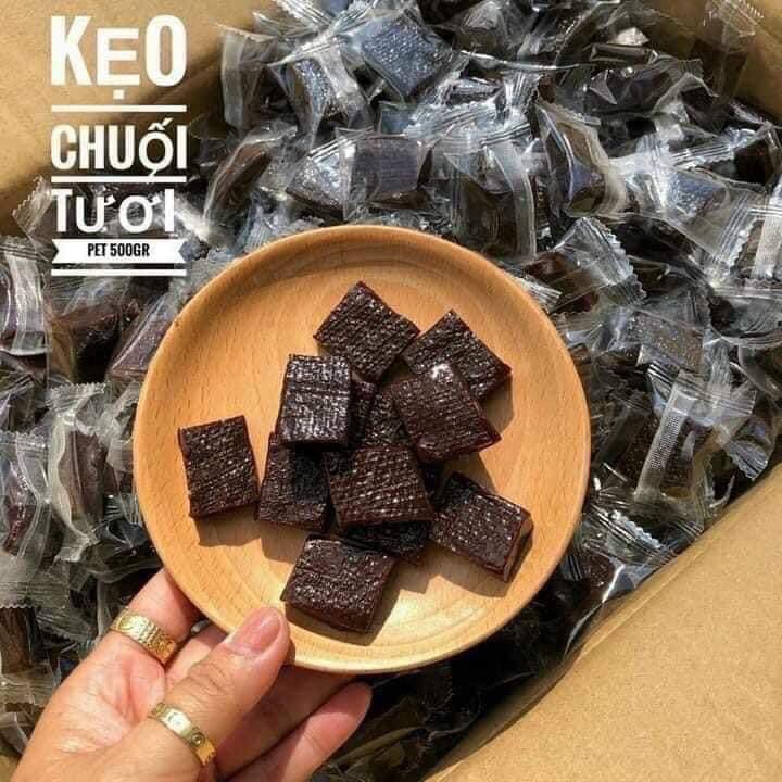  Kẹo Chuối Tươi Cốt Dừa Bến Tre Hộp 500g 