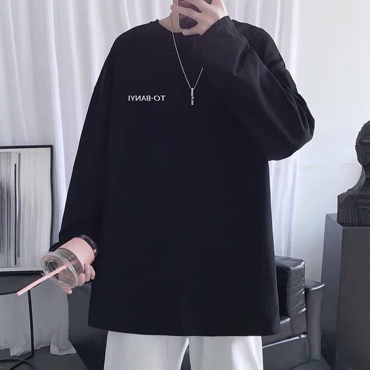 Áo thun dài tay - Áo longsleeve chất cotton in chữ TO-BANYI mặc thoáng, thấm hút mồ hôi dễ phối đồ Menswear Nam 3