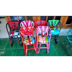 Kursi Rotan Boncengan Anak Motor Bebek Lilitan Full Dengan Sabuk Pengaman Furniture
