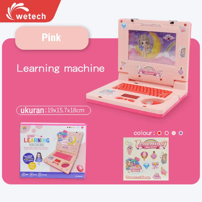 Mainan Laptop Anak mainan edukasi anak Alat Bantu Belajar Learning Machine Anak Dengan Lampu Musik Toy Plastik 1