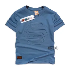 Kaos Distro Anak Laki-Laki,Kaos Embos Anak Usia 1-12 Tahun Bahan Combed 30s Katun